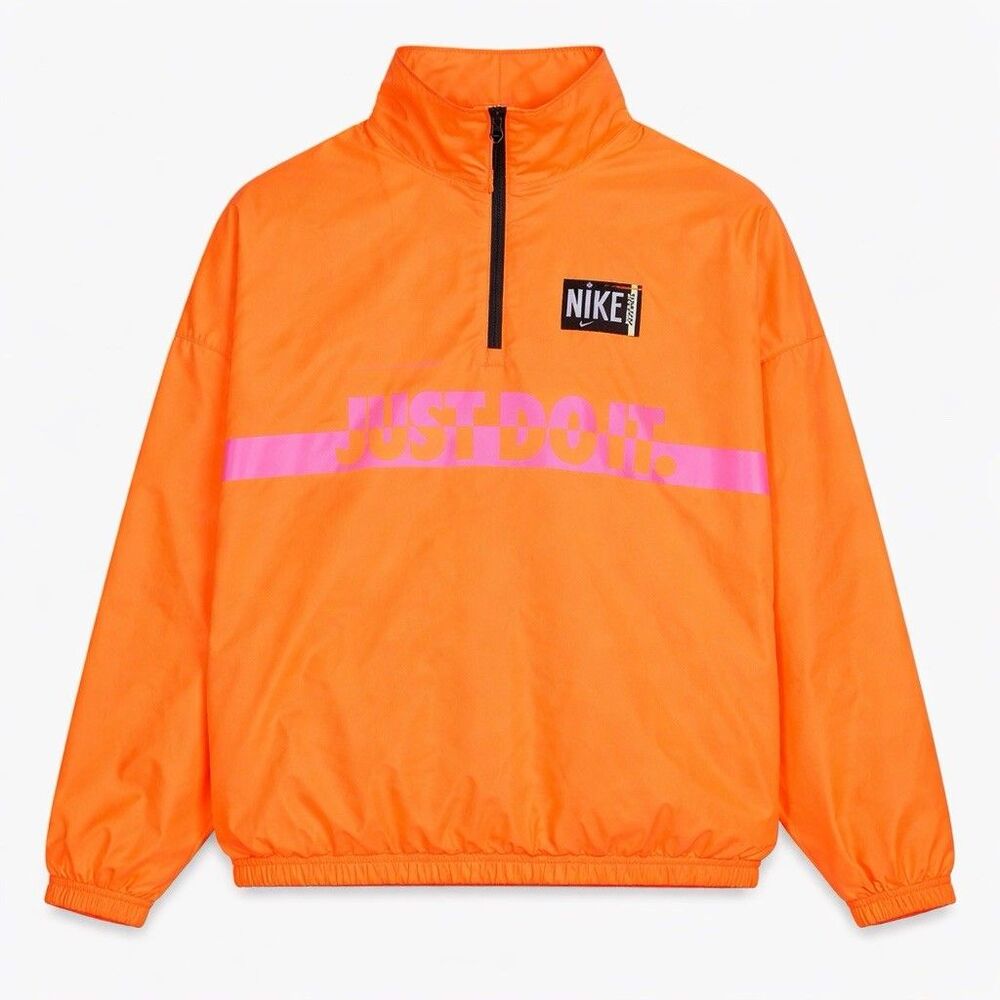 Nike Sportswear Women’s Woven Pullover Jacket Black XL Lightweight NEW With Tags